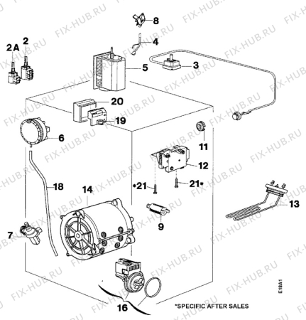 Взрыв-схема стиральной машины Zanussi TL552C - Схема узла Electrical equipment